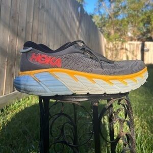 ▶️ Hoka ◀️ Gaviota 4, Gray/Yellow, Mens Running Shoes